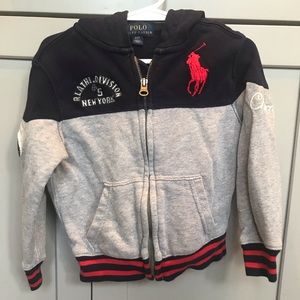 Ralph Lauren Boys zip up hoodie- hardly worn